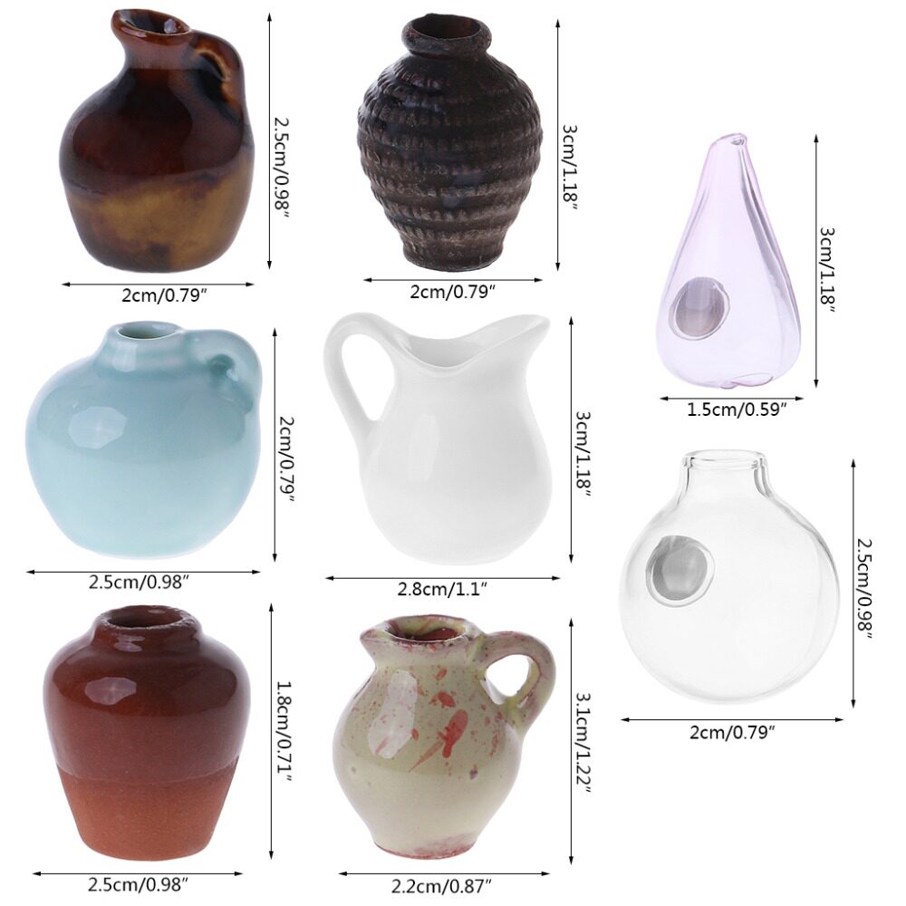 Ceramic flower arrangement small vase potted fridge with strong magnet magnet Flower Magnet Home Decoration