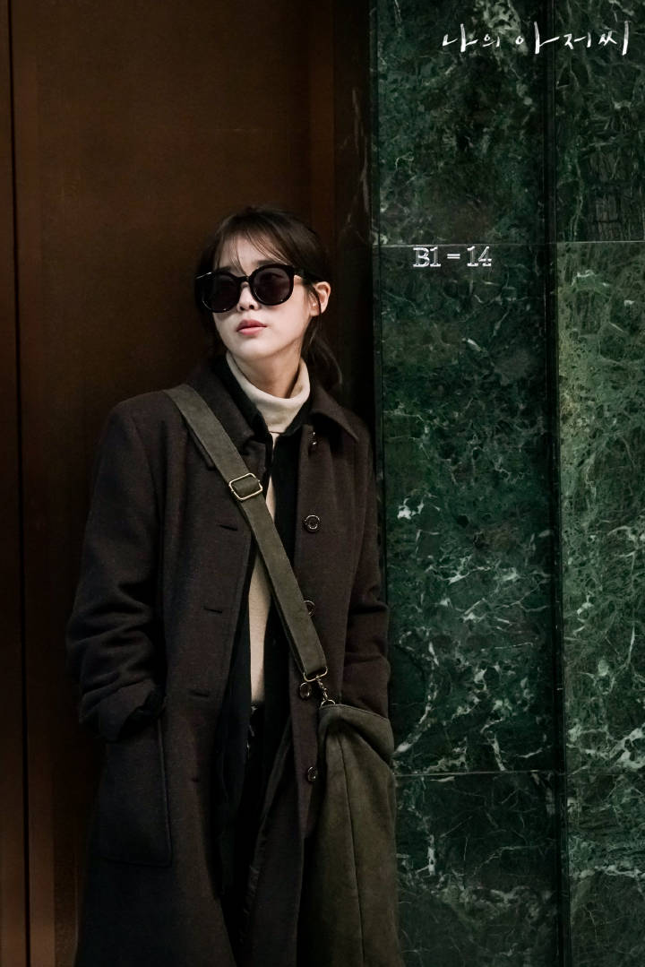 Ngôi sao của IU Li Zhien với đoạn Han chú tôi thả lỏng vừa dài áo ngực bỏ túi áo khoác len nữ áo cardigan nữ