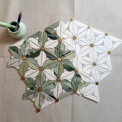 Мозаика из ракушки из натурального камня, мозаика для гардеробной, мраморная плитка, настенная и напольная плитка для ванной комнаты, фоновая стена в стиле ретро