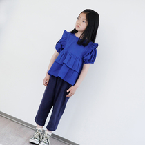 Persimmon childrens clothing ~ (spot) sweet but not greasy thin and breathable fairy linen shirt ~ Insect Sound home