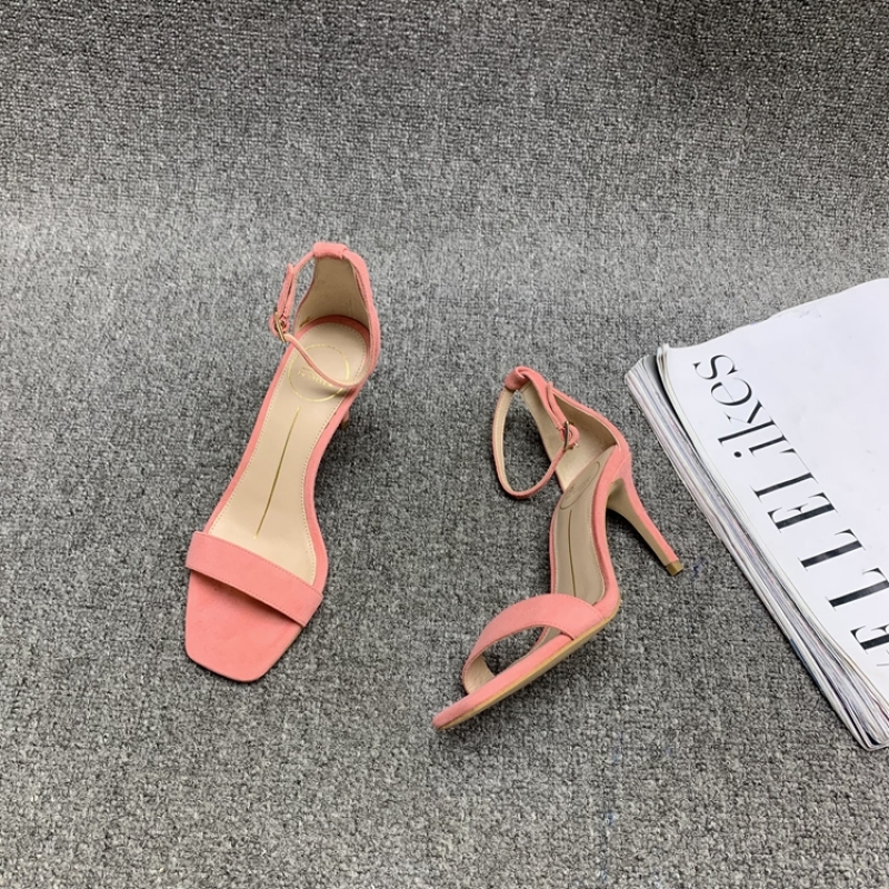 サマー Plus Size Velvet Short Thick Heel High Heel Boots