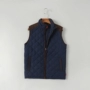 Mỹ đơn mùa thu và mùa đông XL nam cổ áo khâu kim cương lưới cotton mỏng vest lỏng áo ba lỗ gym