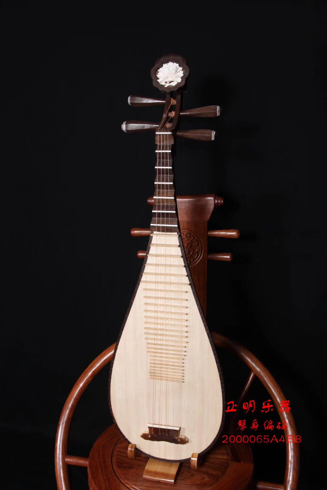 Black Acid Branches Whole Back Polished Back Print Professional Playing Level Boutique Pipa Zhengming Musical Instrument Manufacturer Direct Marketing