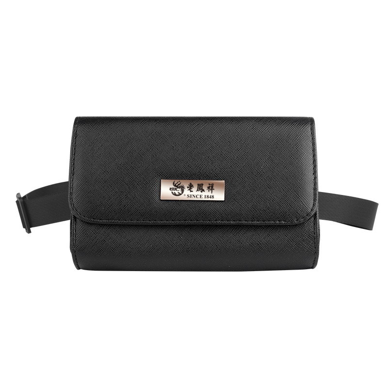 Microfiber Cross Pattern Jewelry Clerk Waist Bag Salesperson Multifunctional Shopping Guide Waist Bag Female Work Waist Bag Printable Logo