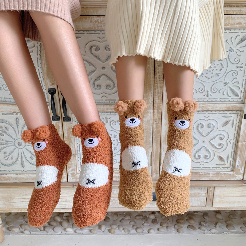 Cute and soft cotton socks Socks Warm Socks Floor Socks Home Socks Snowsocks