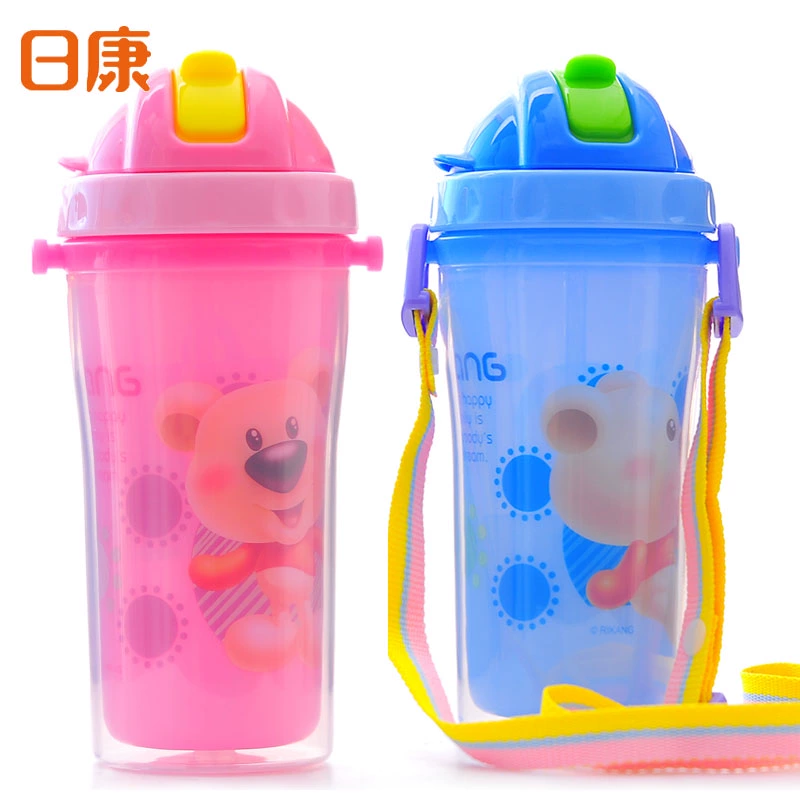 Cúp rơm cách nhiệt đôi Rikang, Cúp cách nhiệt cho bé, Cúp rơm trẻ em RK-3415 - Cup / Table ware / mài / Phụ kiện