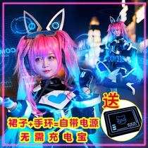 Angela mind hacker girl hacker cosplay costume female electronic science fiction king agricultural glory cos service