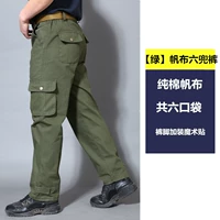 Pure Cotton Canvas [зеленый] шесть брюк