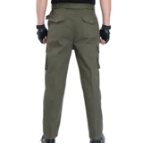 Осенние демисезонные хлопковые износостойкие тканевые штаны для работы