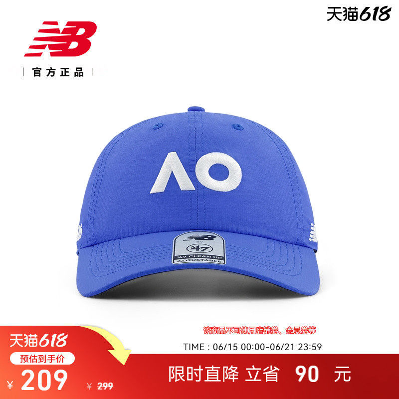 New Balance Nb Genuine New Men's and Women's Australian Open Series Tennis Sports Cap Lah51800