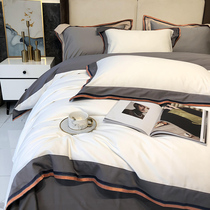 High end 120 long suede cotton four pieces of pure cotton 100 full cotton summer bed linen minima bedtime bedding