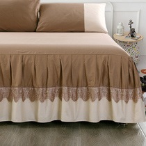 Bed Hood Bed Skirt Single Piece Pure Cotton All-cotton 2022 New Upscale Mattress Protective Sheath Non-slip Anti-Dust Three Sets