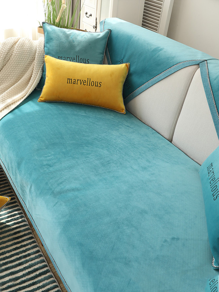 Custom sofa cushion four seasons universal non-slip simple modern cushion Nordic simple back cushion cover cloth towel cover
