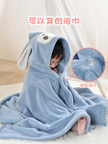 High level children bath towels special thickened winter home cloak with cap water suction speed dry with no hair wrap can be worn