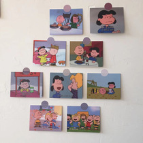Korean version of ins with cute cartoon Snoopy card wall decoration background cardboard sticker hand book material