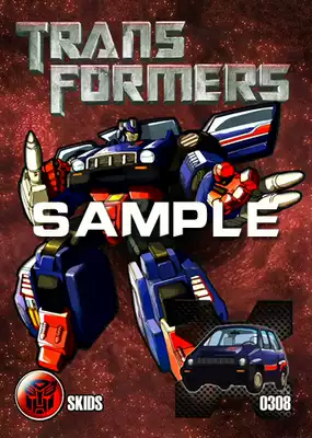 (Produced by DW) Transformers G1 Series full picture book collection metal card 0308 brake