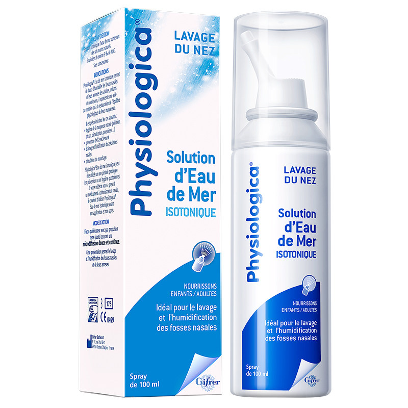 gifrer skin bud french physiologic sea salt water nebulizer children brine baby abyssal nasal passage nasal plug