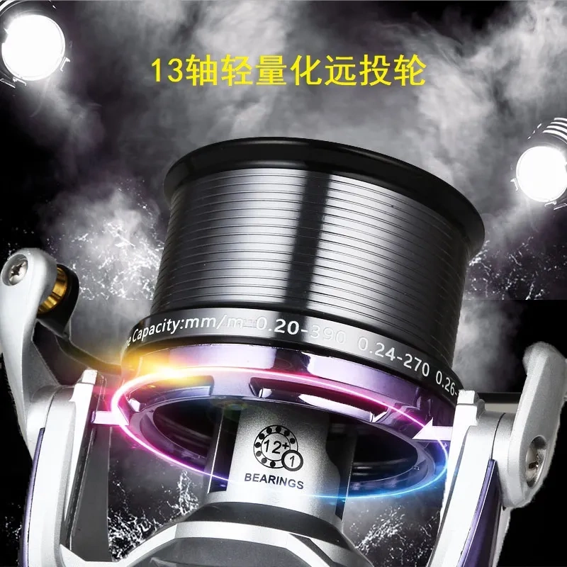 Diva All-Metal Beach Long-Casting Reel 10000 Saltwater-Resistant Fishing Reel 12000 Type Lure Reel Spinning Reel Anchor Fishing