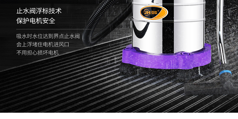 may hut Jinghua 1800w máy hút bụi gia đình mạnh khô và ướt thương mại công nghiệp công suất cao cầm tay loại máy hút bụi - Máy hút bụi robot lau nhà medion