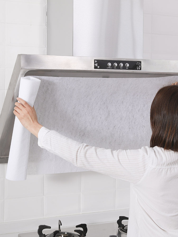 12 meters long Japanese kitchen anti-fume sticker Household range hood oil suction paper filter net Anti-oil cover Anti-oil film