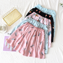 New Sleeping Pants Woman Summer Shorts Skirt Easy Ultra Slim Artificial Cotton Silk 100 Hitch Big Yard Casual Outwear 30% Home Pants