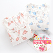 Moon Clothing Spring and Autumn Winter cotton thick air cotton warm pregnant women postpartum cute cartoon feeding pajamas