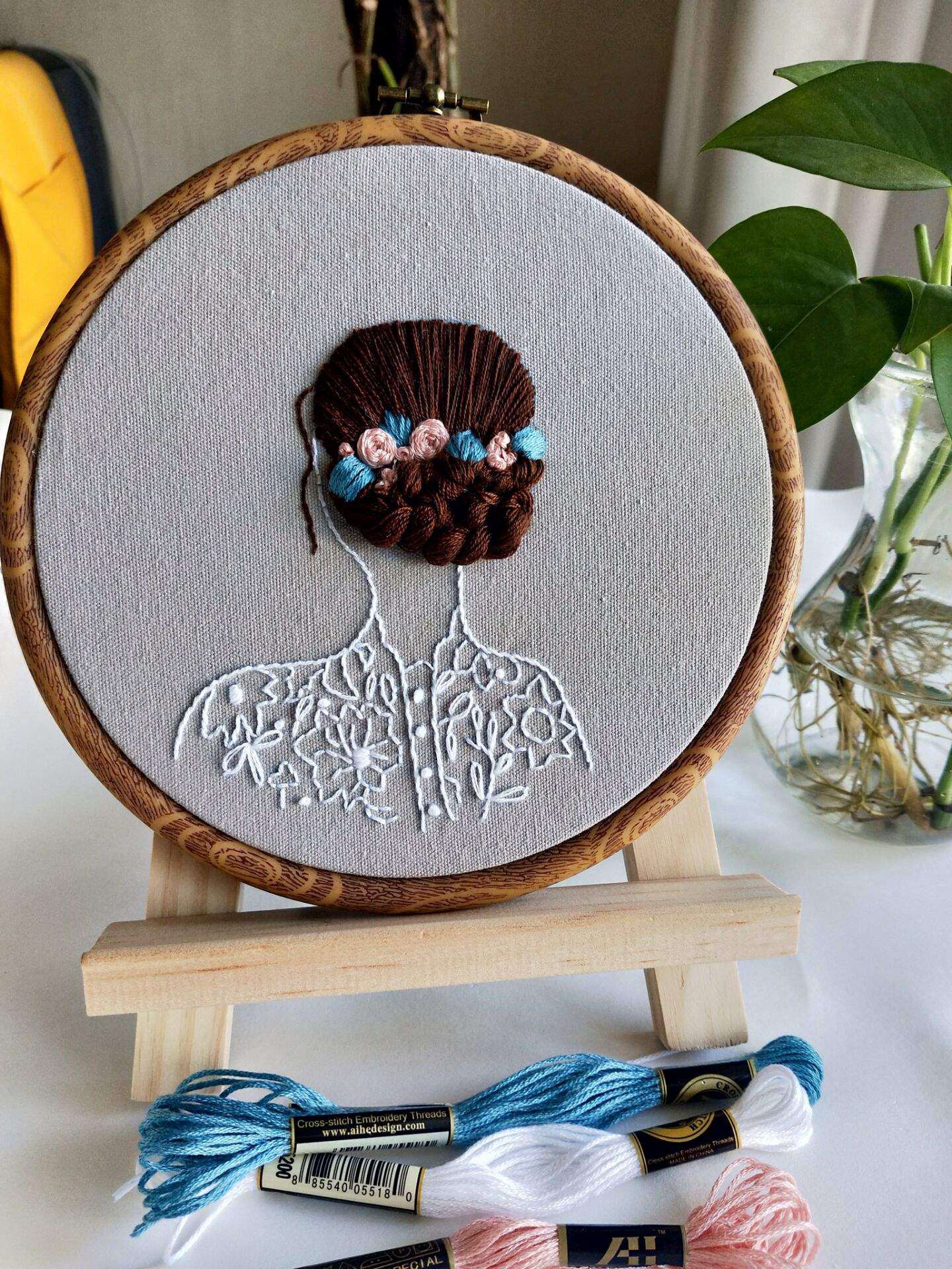 Nature Piers to recommend pure handmade DIY home characters Solid embroidery material packages can be used to customize