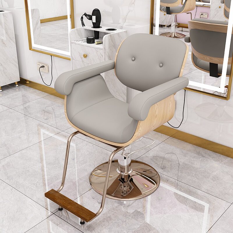 Beauty Hair Shop Chair Hair Salon Special Haircut Chair Upscale Minima Modern Liftable Nets Red Disc Hairdresse Chair Seat