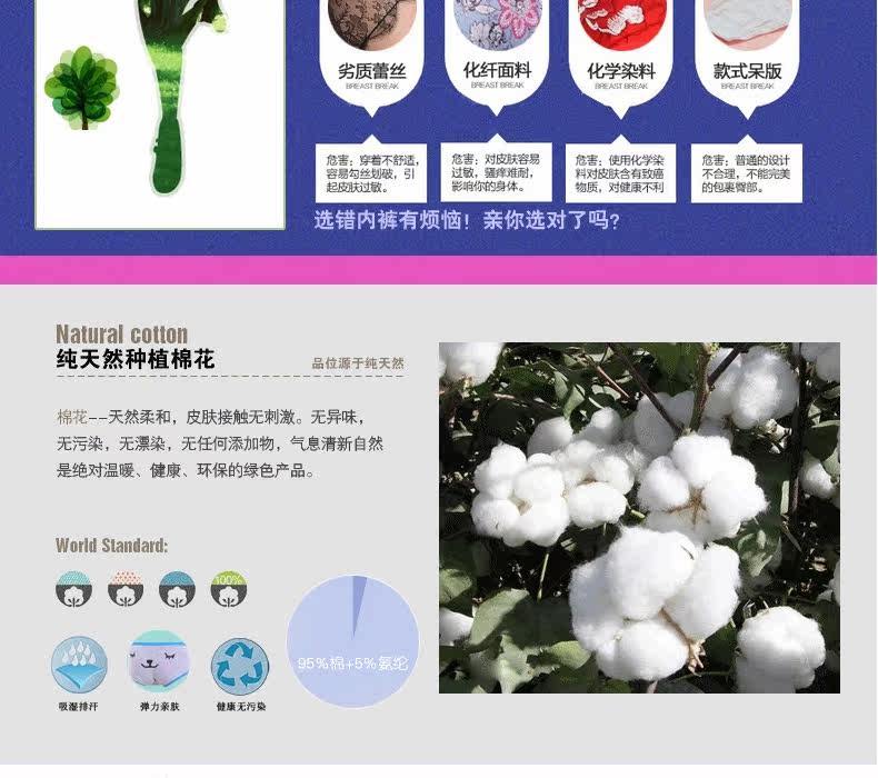 Slip jeunesse en coton - Ref 666605 Image 10