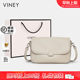 Viney Bag Women's 2025 New Summer Small Square Bag Genuine Leather Women's Bag High-end Commuter Portable Crossbody Bag