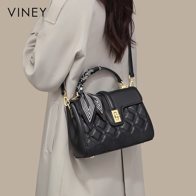 Viney bag women's 2025 new genuine leather women's bag crossbody atmospheric mother bag high-end shoulder handbag