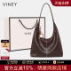 Viney Tote Bag 2026 New Summer Genuine Leather Women's Bag Large Capacity Shoulder Bag for College Students and Commuting