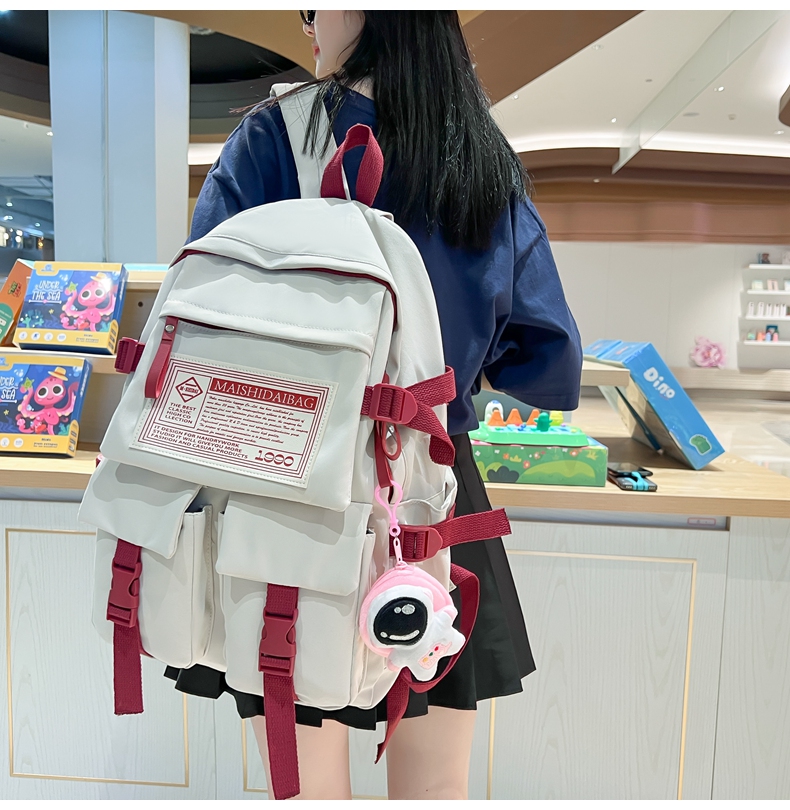 рюкзак viney书包双肩包女2024新款背包初中女生大学生大容量2023旅行包 рюкзак viney书包双肩包女2024新款背包初中女生大学生大容量2023旅行包