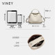 Viney Handbag 2026 New Genuine Leather Women's Bag Summer Crossbody Bag Large Capacity First Layer Cowhide Mother Bag