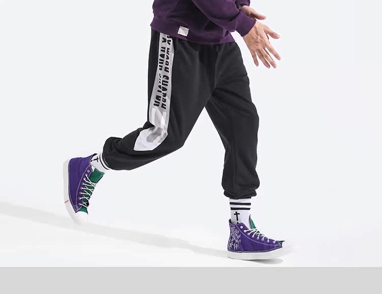 Mùa thu và mùa đông cộng với nhung dày hip hop quần lỏng nam dài thể thao giản dị shop quần áo nam