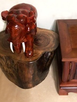 Camphor wood pier log stool solid wood tree pier large wooden pile bracket base coffee table stool shoe stool creative wooden pile