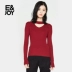 Eiger E & joy thời trang khí chất Slim V-cổ rắn màu áo thun mỏng áo len nữ 8A2017003 Đan Cardigan