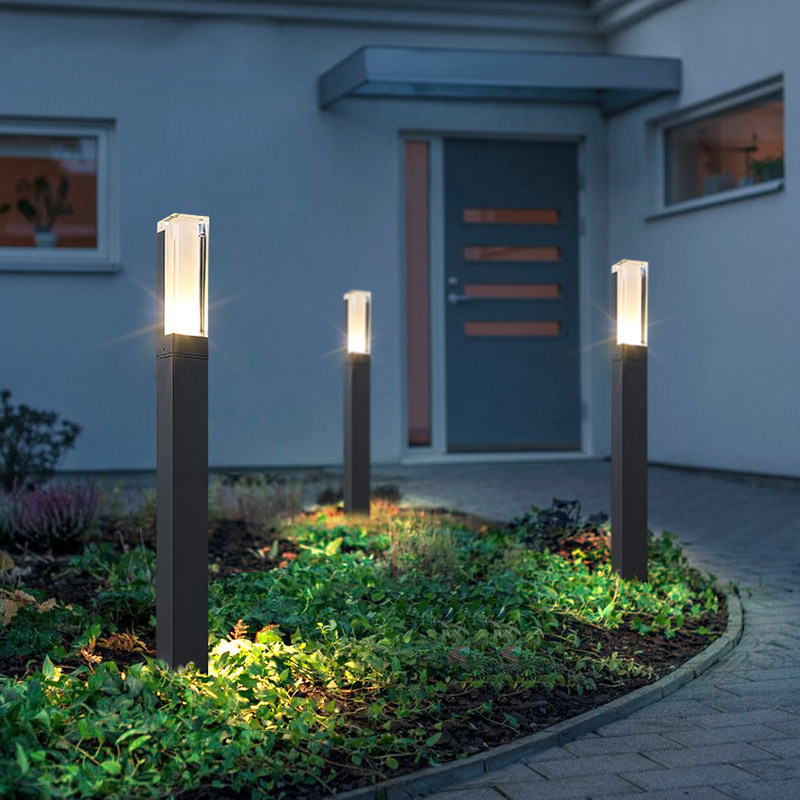 Grass Terrace Light Outdoor Waterproof Meadow Garden Villa Courtyard Lamp Ground Plug-in Outdoor Landscape Column Lamp Solar Power
