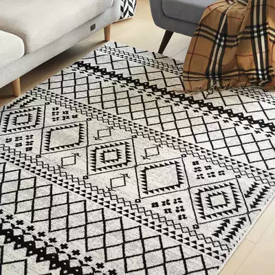 Color impression Simple fashion Nordic geometric home carpet living room carpet bedroom porch window carpet