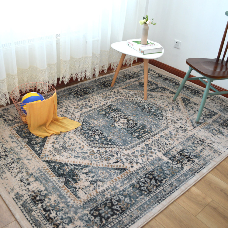 Color Impression High-quality Hazy Persian Pattern Carpet Classical Court Beauty Home Living Room Bedroom Children's Room
