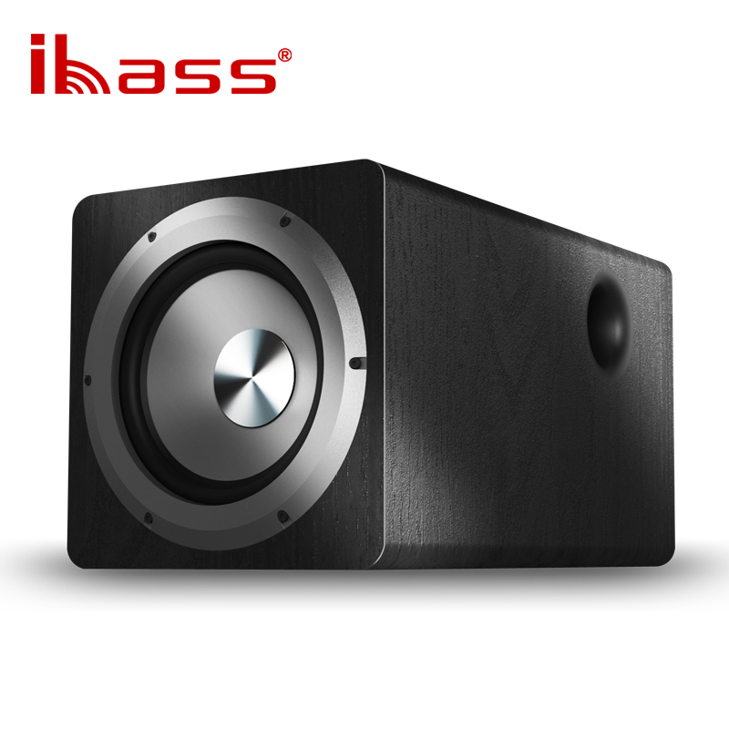 Ibass 6.5inch Active Subwoofer Speaker with Soundbar Amplifier Multimedia Computer Tv Living Room Audio