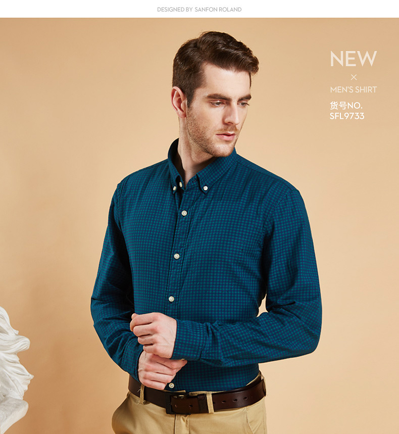 [Giải phóng mã bị hỏng] Áo sơ mi kẻ sọc dày cotton của nam dài tay mùa thu mỏng áo sơ mi nam kẻ sọc