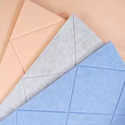 3D three-dimensional fiber sound-absorbing board soundproof wall stickers KTV recording studio home theater wall decoration ugly transformation