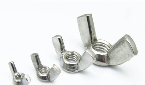 Iron fine tooth butterfly nut nut hand screw horn young tooth nut ingot screw cap M8*1 M10*1 M12*1