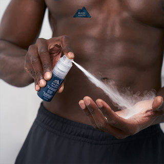 Cool, dry, sweat-absorbent, deodorant and soothing spray talcum powder
