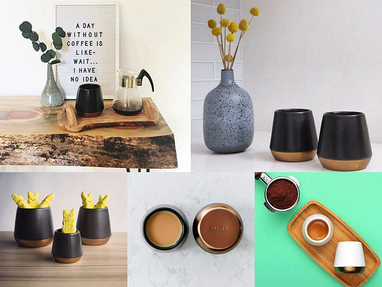 FELLOW-Joey вакуум покрытие двойной керамика из нержавеющей стали изоляция кофе кружка 237ml 