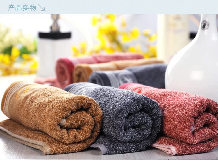 Thượng Hải thương hiệu cũ đào đồng hồ 414 khăn bông đồng bằng mềm thấm nước hộ gia đình khăn bông - Khăn tắm / áo choàng tắm khăn tắm aden