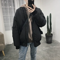 Xu hướng mới 2018 Phiên bản Hàn Quốc của mùa đông nam áo khoác độn rộng dụng cụ mặc quần áo cotton thương hiệu sinh viên thủy triều áo khoác kaki nam