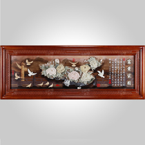 Chinese style living room decoration painting jade carving painting relief painting Sofa background wall hanging painting Lobby wall hanging painting plaque