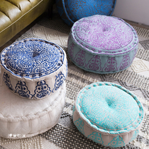 Imported mats floor mats household futons embroidered round fabric sofas shoe benches tatami yoga cushions